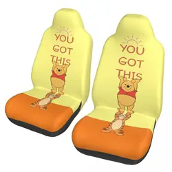 Winnie The Pooh Tigger Car Accessory Seat Covers for Front Seats Interior Auto Truck Van SUV Cars Flexible Cover Set of 2