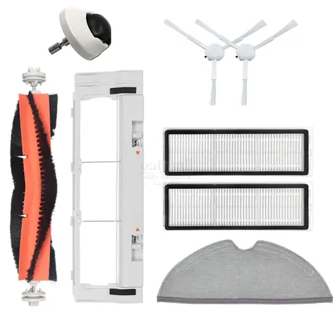 XIAOMI MI 로봇 진공 청소기 2 EU 로봇 진공 청소기 브러시 Hepa 필터 걸레 천 걸레 커버 휠 교체 부품 용 부품