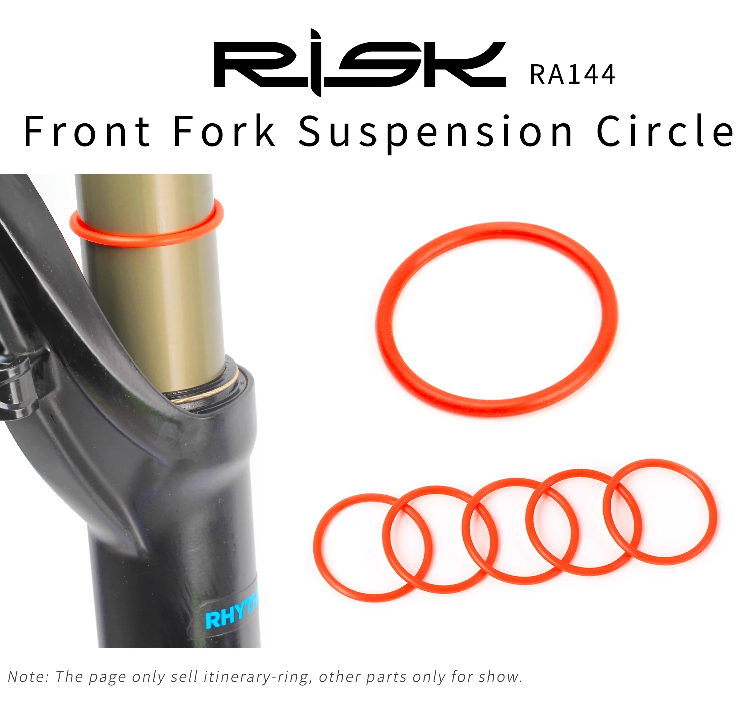 5PCS RISIKO Berg Fahrrad Fahrrad Gabel Suspension Kreis Dicht Ring Reiseroute O Ring 32/34/35/36mm RA144 – Detail 1