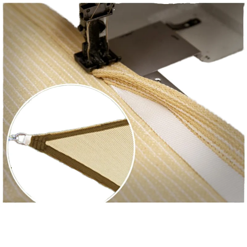 Factory direct sales supply 1 * 2m ultraviolet/shading triangle beige shading sail for sale
