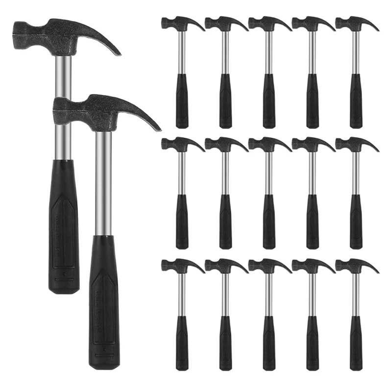 AA81-20Pcs Claw Hammers, Small Hammers For Little Ones, Solid Safety Hammers With Non-Slip Rubber Handles,Household Hammers