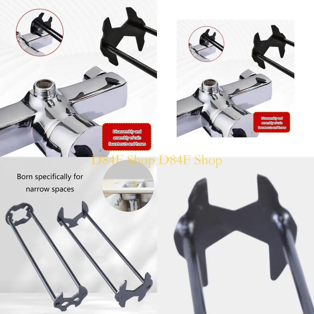 

D84F Multifunctional Sink Wrench Double Ended Wrench Sink Faucet Plumbing Wrench Tool