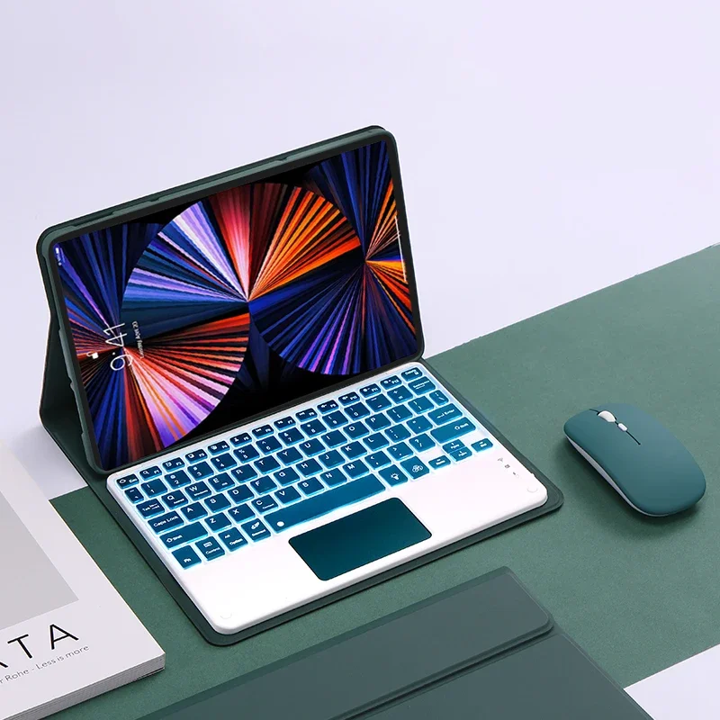 

Чехол-клавиатура с подсветкой Bluetooth для Xiaomi Pad 6 / Pad 6 Pro 11 дюймов, беспроводная клавиатура, испанская/корейская раскладка, магнитный чехол-футляр