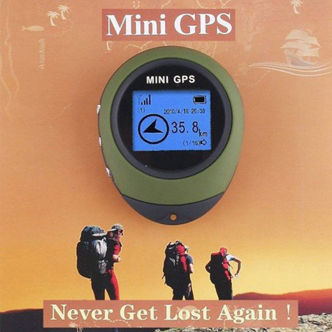 

B50B-Mini GPS Navigation Receiver Tracker Logger USB Rechargeable Handheld Location Finder Tracking For Traveler
