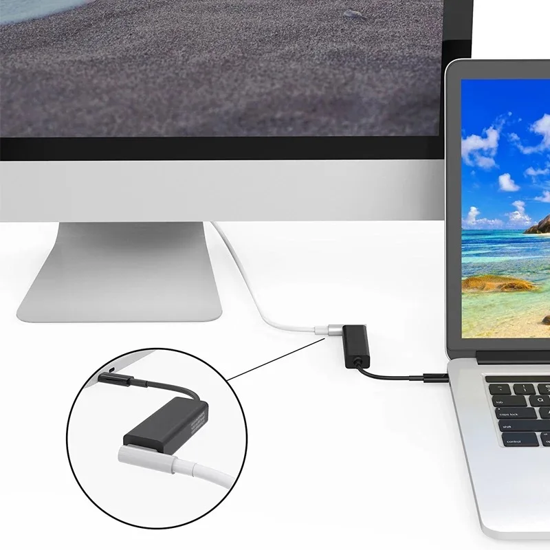 USB Chuyển Đổi Adapter Sạc Loại C Magsafe To Magsafe 1 Và 2 Thiết Bị Tương Thích Với Cho Macbook Pro / Air