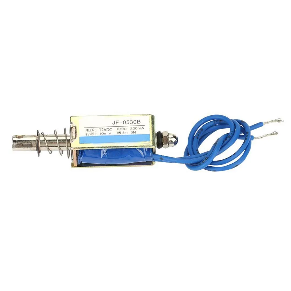 Retractable 6/12/24V Linear Pull Solenoid 300mA 5N Force DC Solenoid Actuator DC Push-Pull Solenoid Automation Control