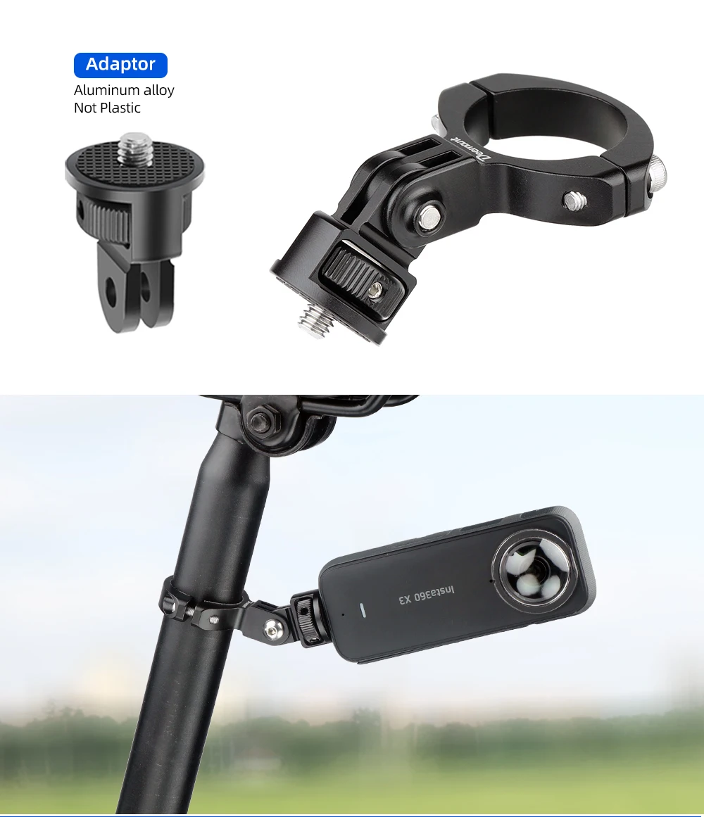 Deemount Rücklichtständer, passend für Rohrdurchmesser. 28–32 mm Sattelstützen-Installation für TREK Magicshine-Lampe, 3-Gabel-Halter, passend für Schnittstellenanpassungen – Detail 10