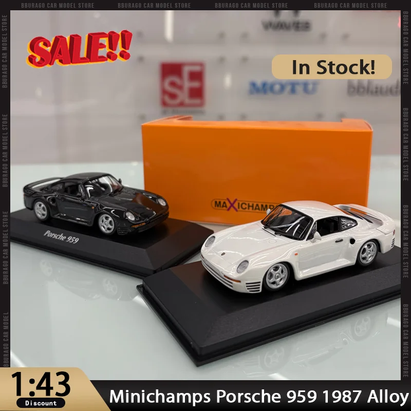 

Новые в наличии миниchamps 1:43 Porsche 959 1987, модель автомобиля Allloy, миниатюрные литые под давлением украшения Porsche, игрушки на заказ, подарок для детей