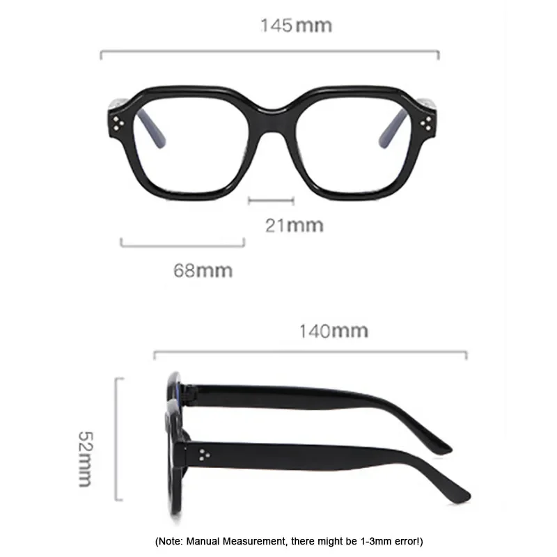 Anti Blue Light Computer Glasses Frame Women Oversized Men Trendy Fashionable Stylish Eyeglasses Classic Spectacles Ouclos