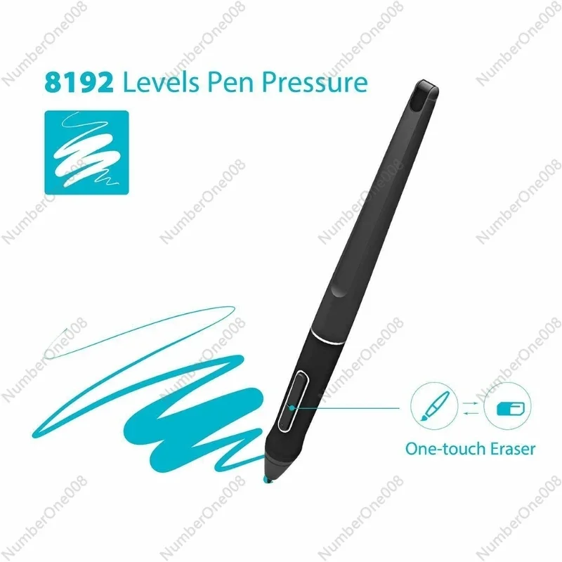 PW507 Stylus Pen For-HUION Digital Graphics Tablets Kamvas Pro 12/Pro 13/Pro 16/16/20  with Two Express Keys