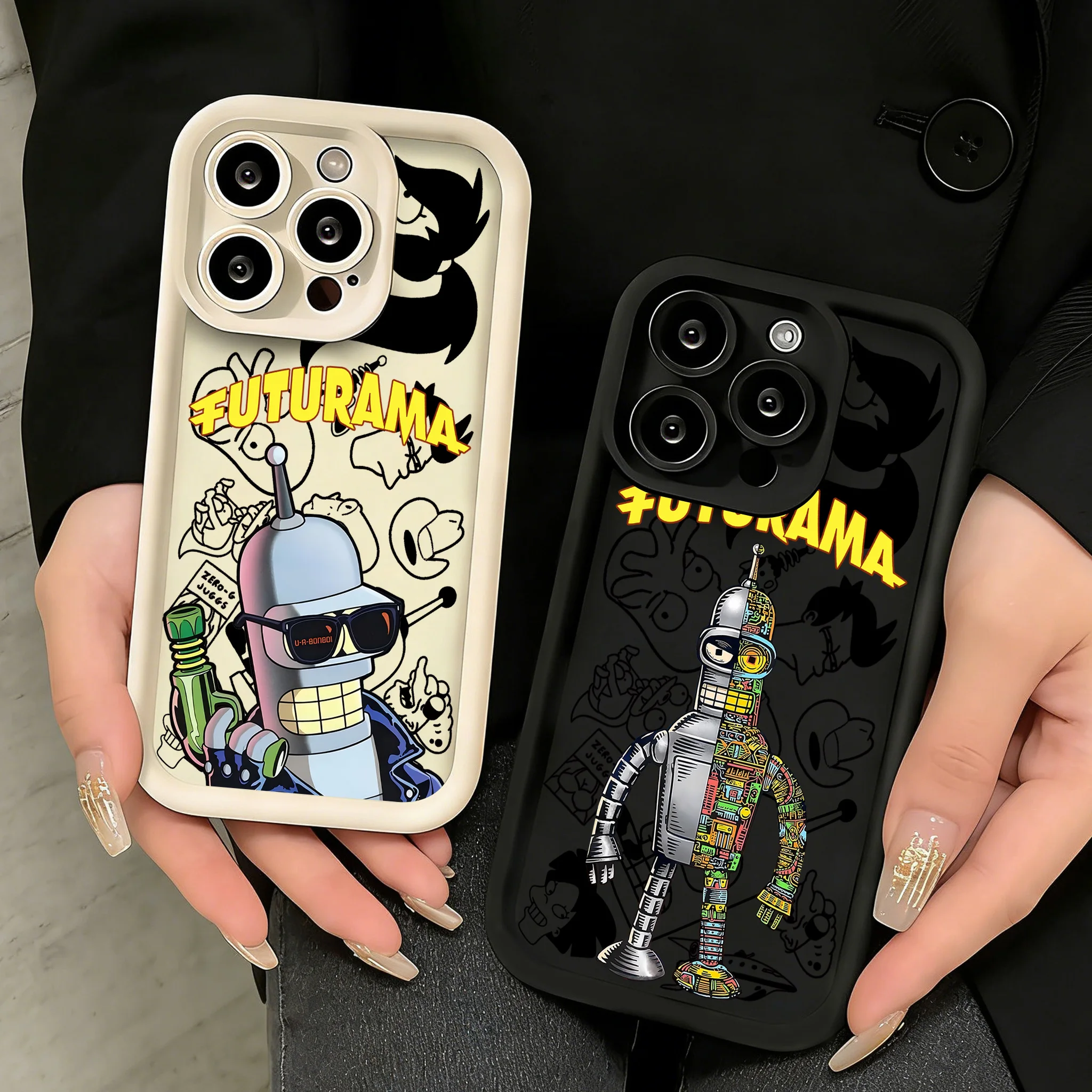 

Funny Futuramas Benders Phone Case For Google Pixel 10 9A 9 8 7 8A 7A Pro XL 4G 5G Soft Silicone TPU Back Cover