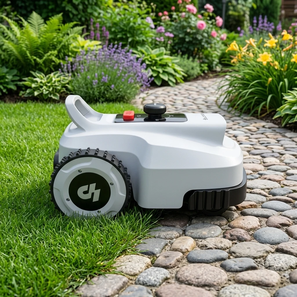 Super Practical RTK Precise Position Lawn Robot Lopkin L2500 33° Hillside Adaptable For Residential Outdoor Use