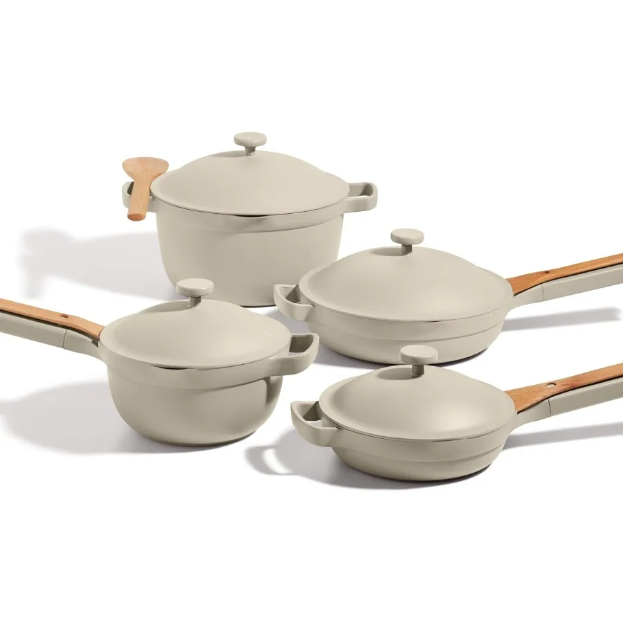 

Cookware Set 13Piece Kit Including the Always Pan Perfect Pot and Spatulas Multifunctional ToxinFree Nonstick Heat Safe up to 4