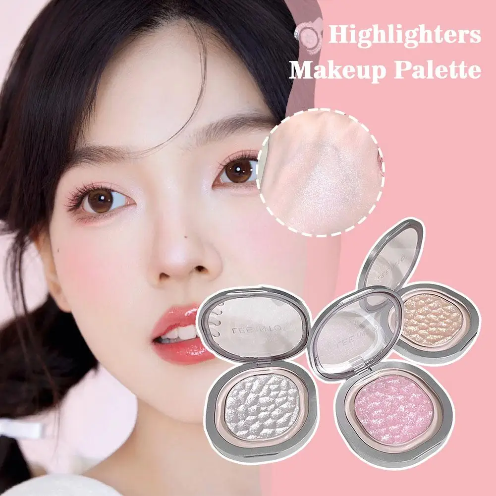 Highlighter Powder Palette Glitter Diamond Shimmer Makeup Lasting Contour Cosmetics Face Highlighter Waterproof R8g1