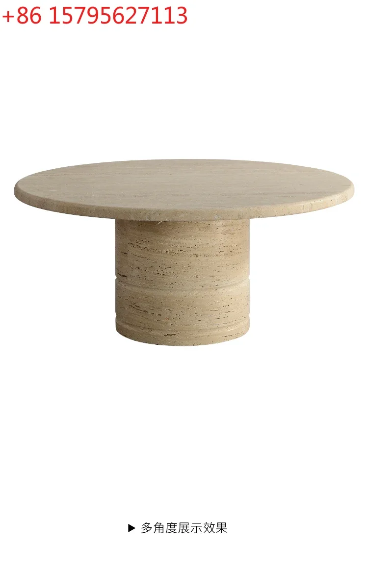 

Журнальный столик в стиле Xiaoli для небольшой квартиры, круглый, из камня, дизайнерский, в стиле лёгкой роскоши, итальянский стиль