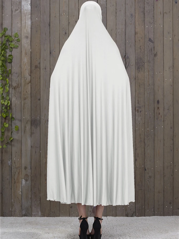 Vestido Hijab Muçulmano Para As Mulheres Oração Abaya Khimar Ramadan Eid Encapuzado Robe Islam Vestuário Véu Preto Niqab Djellaba Burka