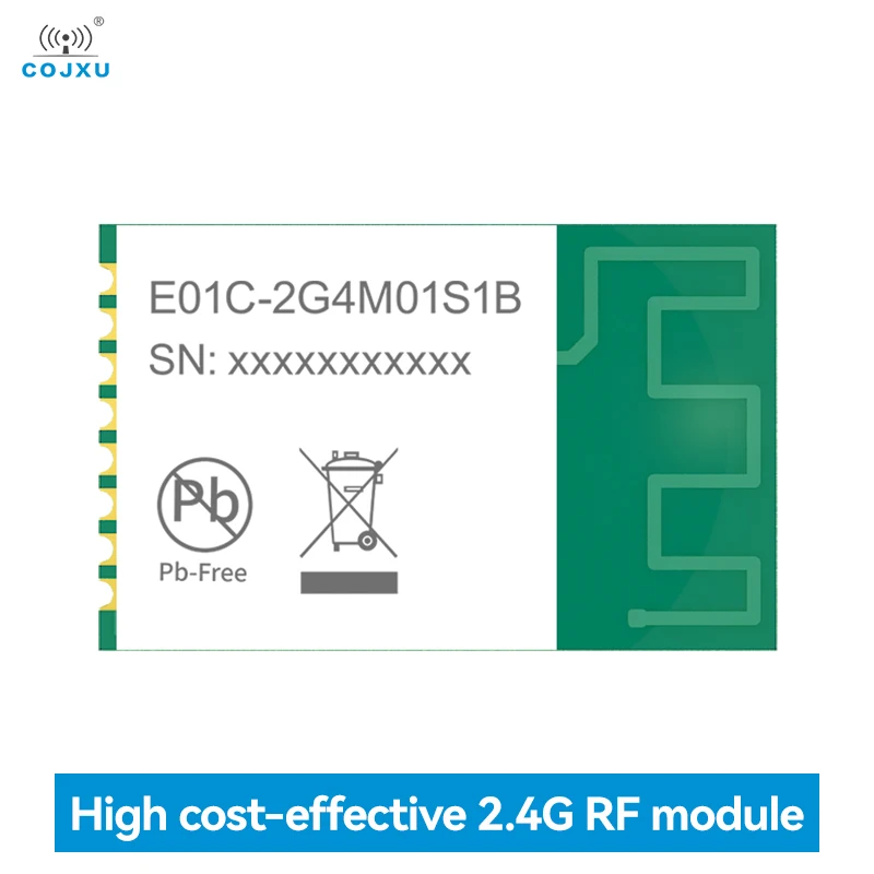 Si24R1 2.4GHz RF Module High Cost Effective PCB Antenna COJXU E01C-2G4M01S1B Communicate Distance 200m SPI Wireless Module SMD