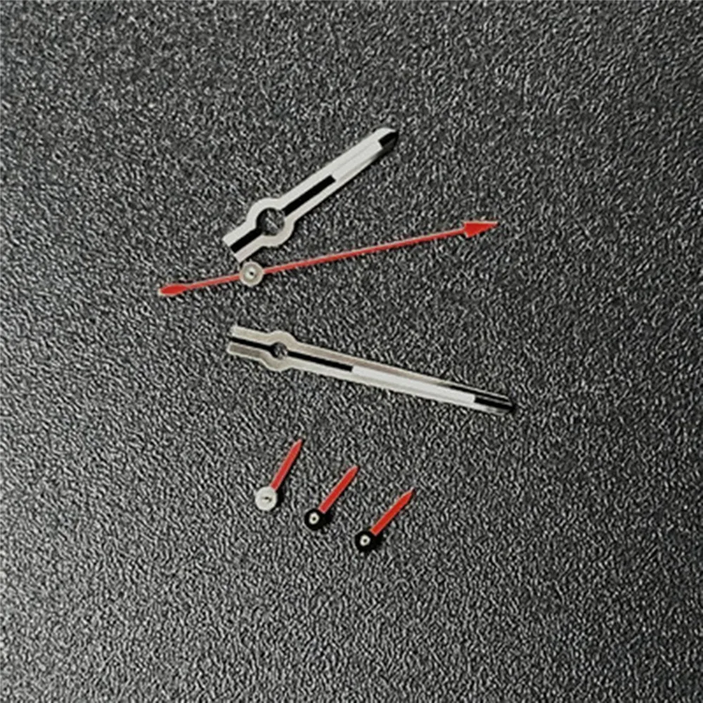 

Red/Silver 6Pins Watch Hands VK63 Modified Watch Hands Green Luminous Pointer for VK63 Movement Watch Hands Needle