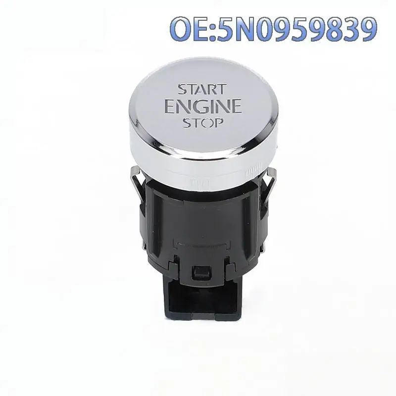 

1Pcs Start Stop Push Button Cover 5ND959839 Engine Key Start Stop Button Switch Plus 2009-2014 Sharan 2011-20 For Golf