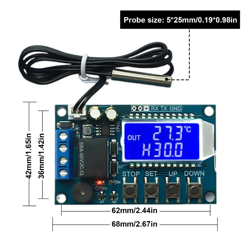 XYT01 modul kontrol suhu pemantauan suhu akurat-50 °C hingga 110 °C untuk berbagai aplikasi