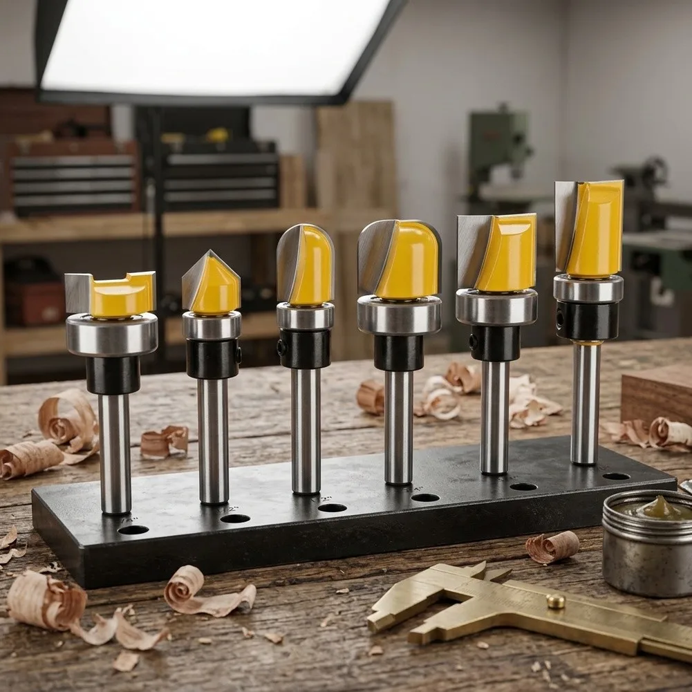 Woodworking Corner Router Bit, 6mm Shank, 1/4 Radius, Perfect for Carving Small Bowls, Coin Trays, Jewelry Boxes