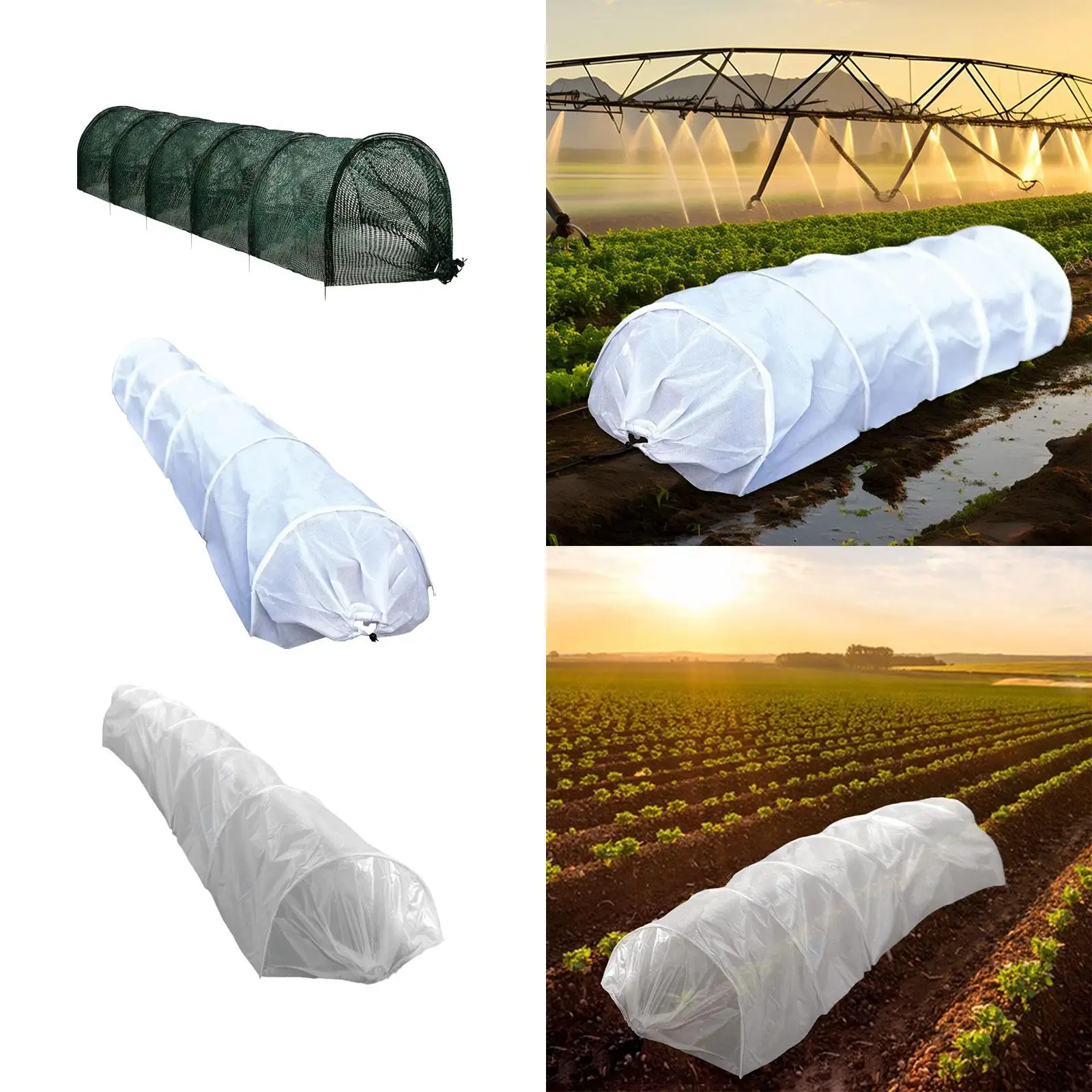 

Garden Tunnel Shade Net Cover Tunnel Plant Row Cover for Yard Farm Balcony