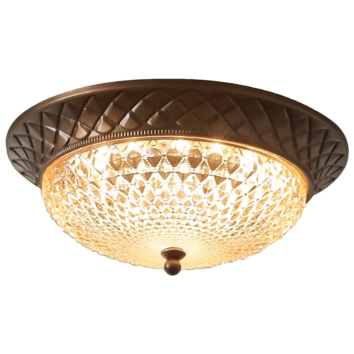 

Bedroom ceiling lamp, American retro, room master bedroom lamp, medieval