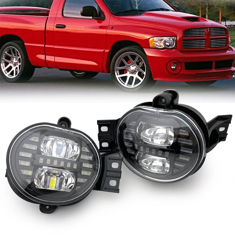 

Дневные Противотуманные фары для Dodge Durango Ram 1500 2500 3500 2002-2010, 2 шт., 70 Вт