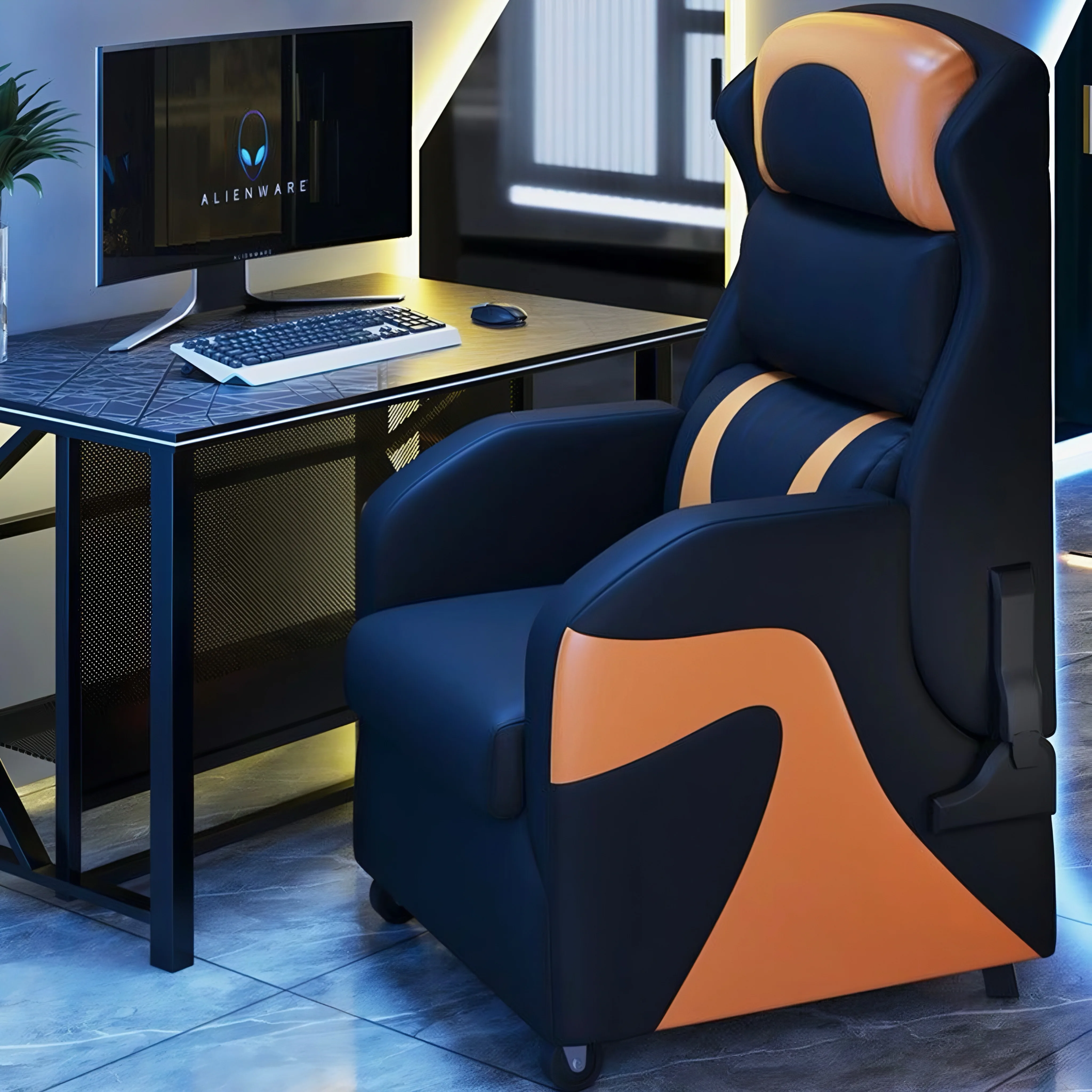 Esports Gaming Hotel - # 현대식 1인용 리클라이닝 게이밍 소파,