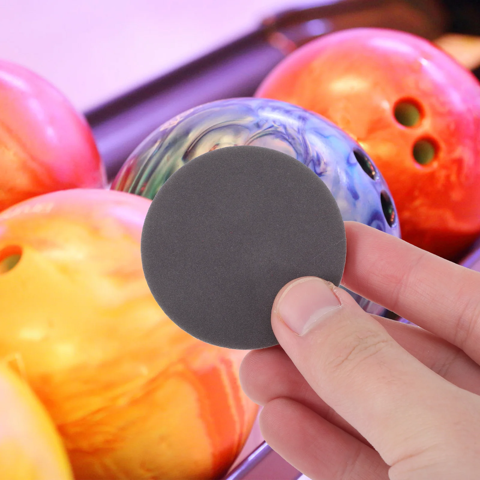 

8 Pcs Bowling Ball Polishing Pads 2 Inch 80 100 120 150 180 240 320 400 Grit Sanding Cleaner Foam Accessories Men
