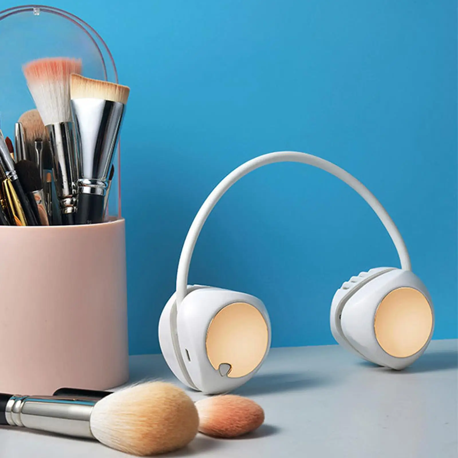 Necklace Fan Cooling Personal Fan USB Folding Air Conditioner Neck Hanging Fan for Sport Office Outdoor Sports Travel