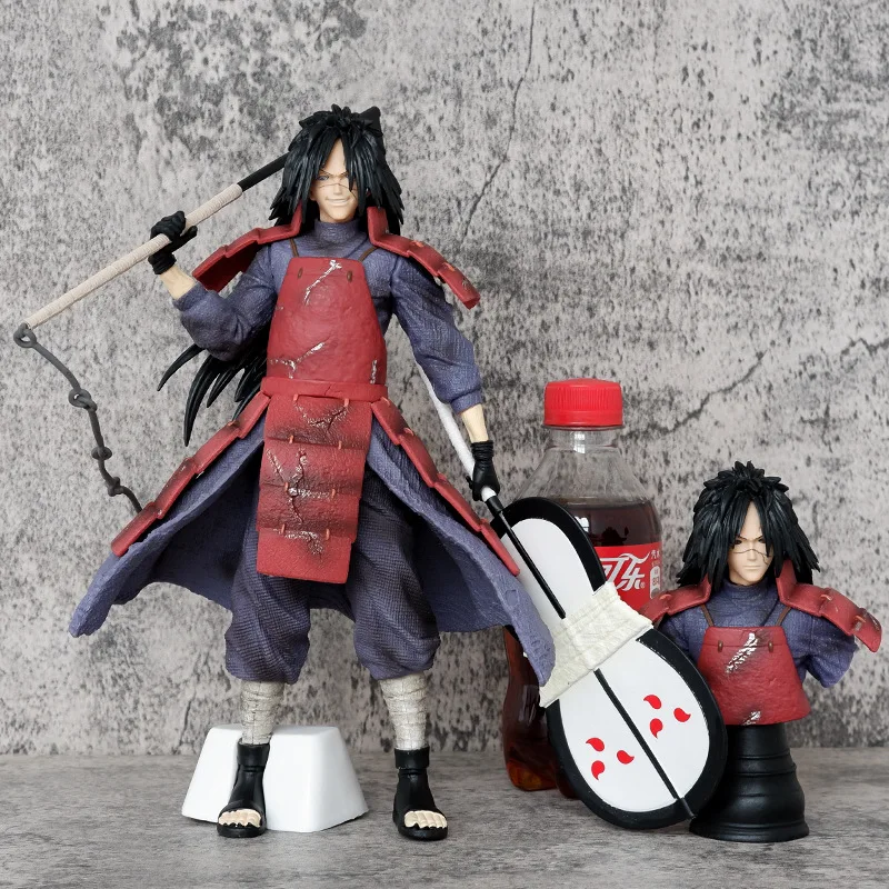 

27cm Naruto Action Figure Uchiha Madara Figuras Anime Peripheral Collection Model Doll Ornament GK Statue Doll Gift for Kids