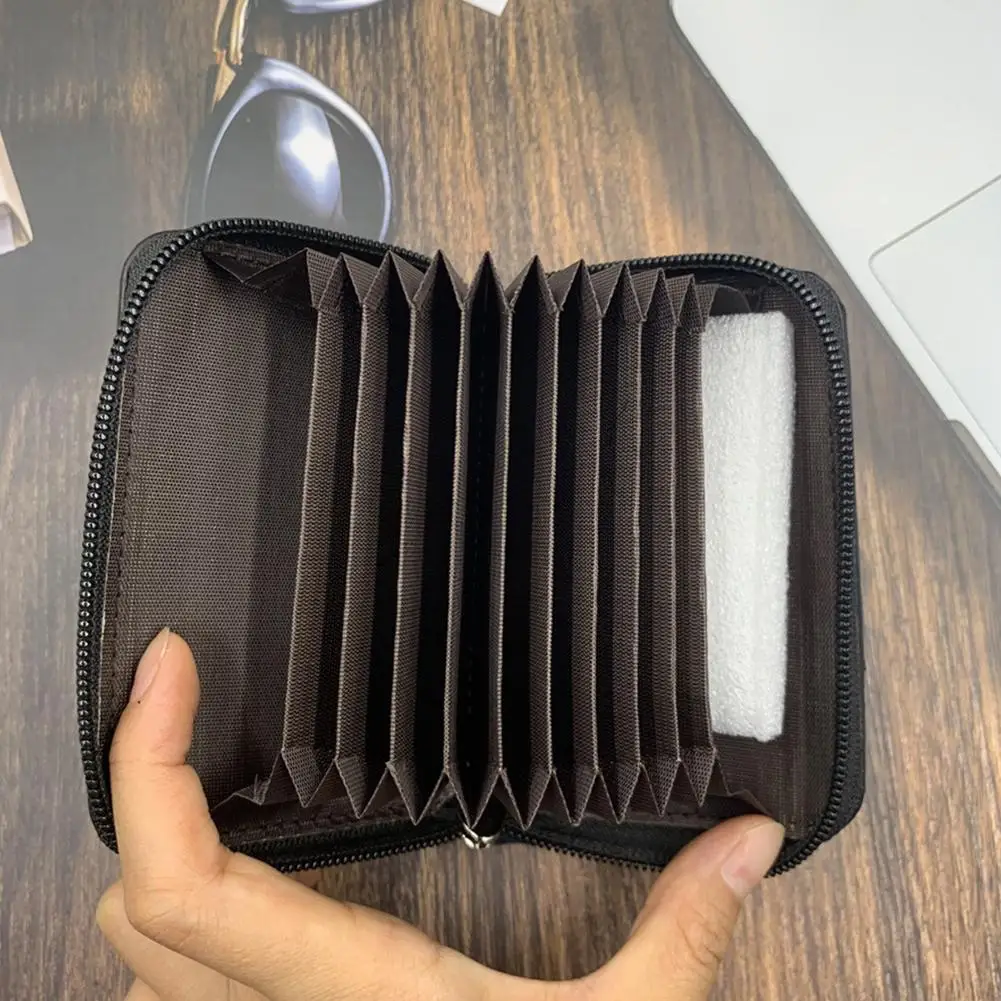 Card Holder Anti-theft Brush Short Wallet Multiple Pockets Coin Purse Large Capacity Money Bag Male Purses Big Capacity
