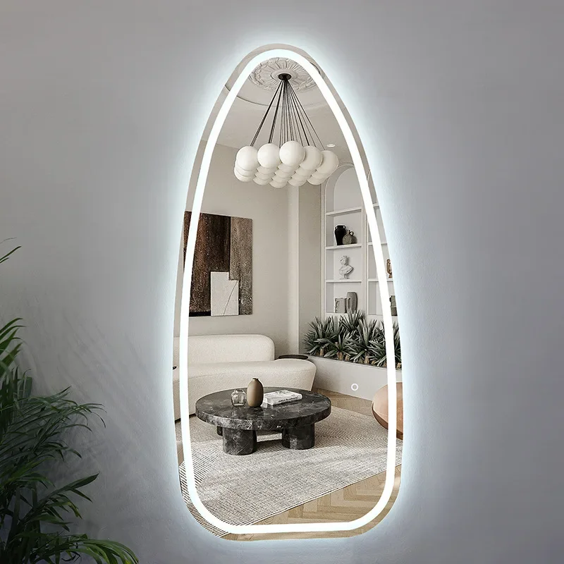 Simple Mirror Single Hanging Table Non-Slip Feet Easy to Use Anti-Tip Design Foldable Design Floor Protection Durable Build