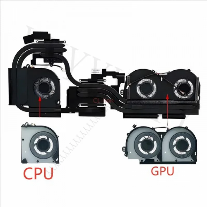 

Q+ New For CPU GPU Cooling Heatsink Fan Thunderobot 911GT2 Copper tube Air-cooled