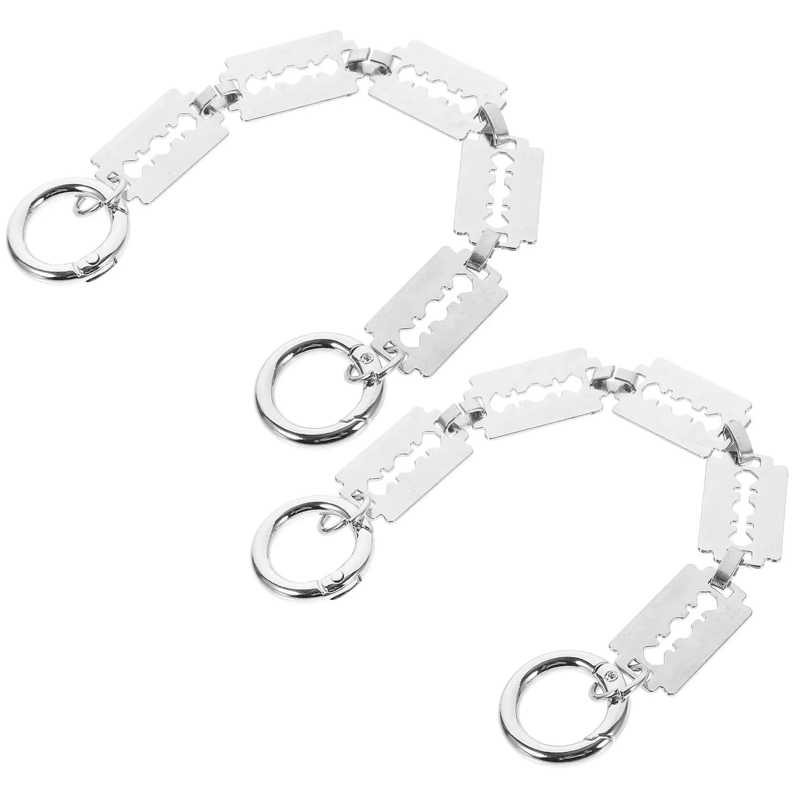 

2 Pcs Metal Shoe Chain Punk Style Accessories for Hole Shoes Smooth Alloy Lightweight Fits Sandals Boot Chains Shoe Decorations