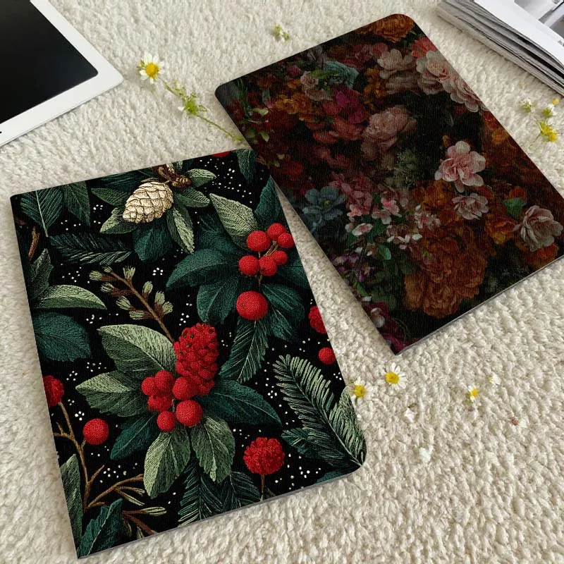 

Christmas Berries Pinecone Gift Tablet Case For Xiaomi Redmi Mini Pad SE K 2 4 5 6 7 8 2023 2025 11 8.8 11.2 10.1 Pro