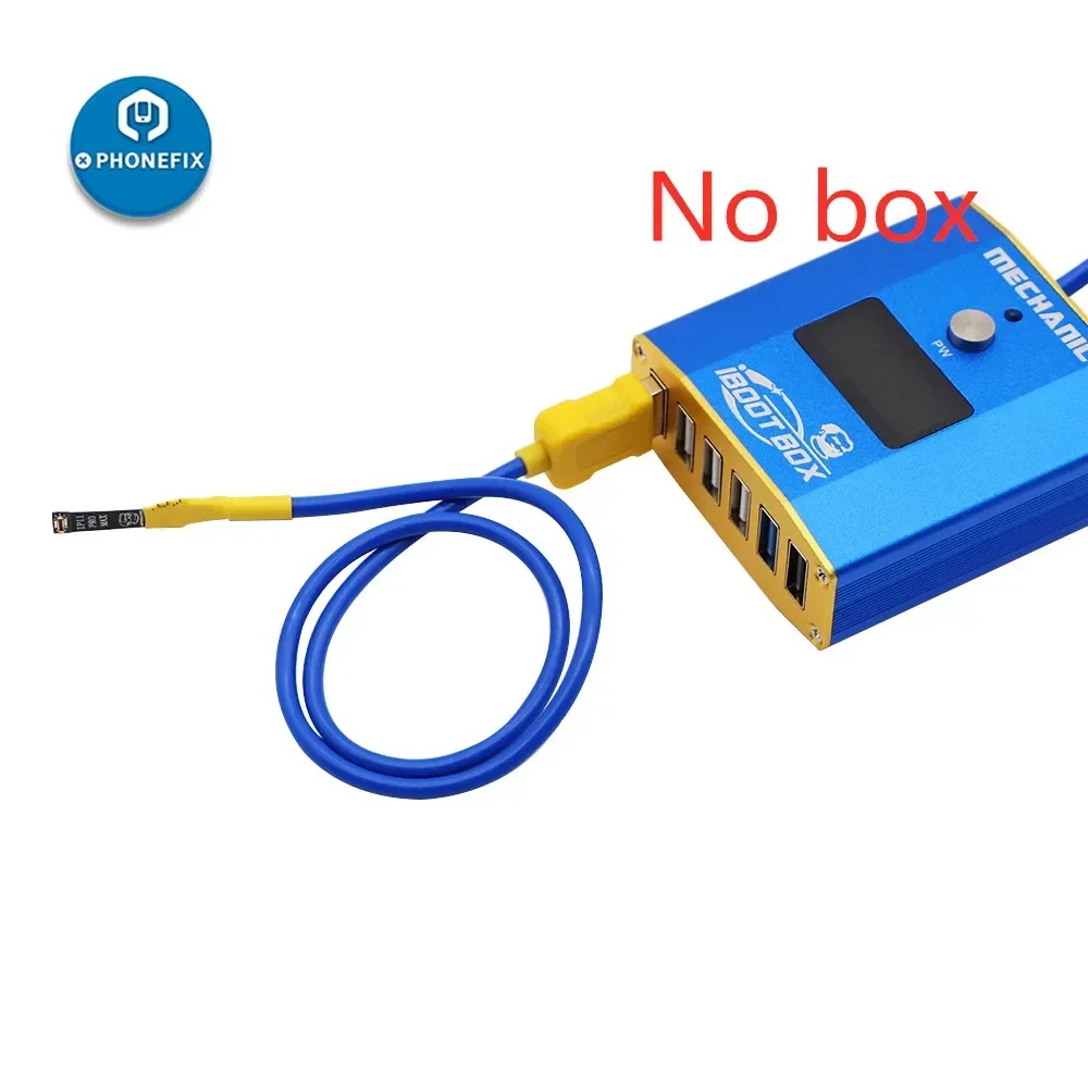 Mecânico DC Power Supply Boot Line, controle atual, cabo de teste, conector da bateria, suporte para iPhone 6P para 15 dispositivos, Repair Tool