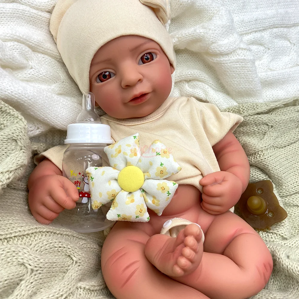 Bambole Reborn realistiche 17 "Reborn realistiche neonate dipinte a mano appena nate per modello da collezione artista della collezione
