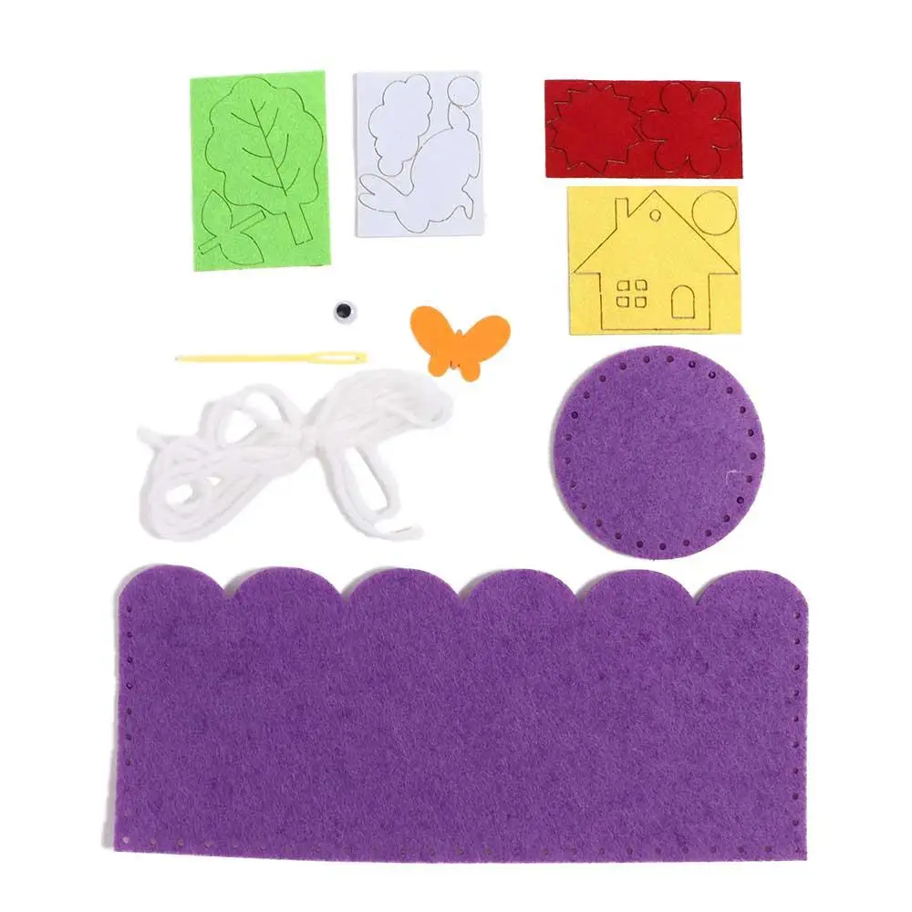 Cartoon Material Pack For Children Crafts  DIY Craft Non-Woven Handwork Pen Container DIY Pencil Holder DIY Pen Holder