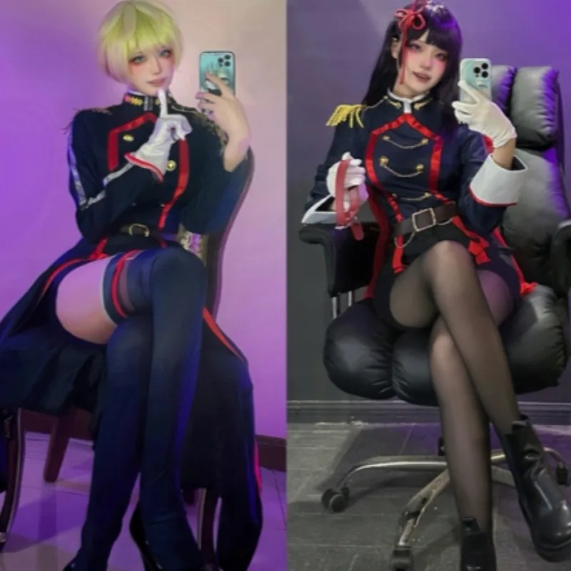Kyouka Uzen Tenka Izumo Ren Yamashiro 코스프레 의상 Mato Seihei no Slave Battle Outfit 여성용 풀 세트 할로윈