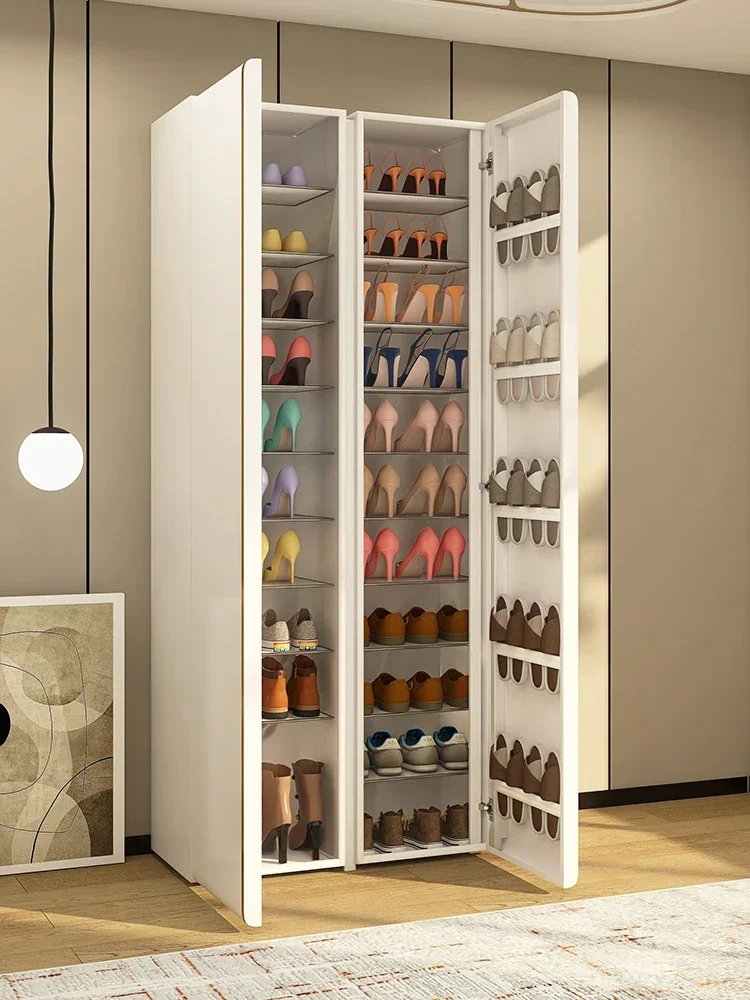 Shoe Cabinet, Large Capacity Entrance Door, Entry-level Shoe Rack Cabinet, Storage, Wall Steel Cabinet
