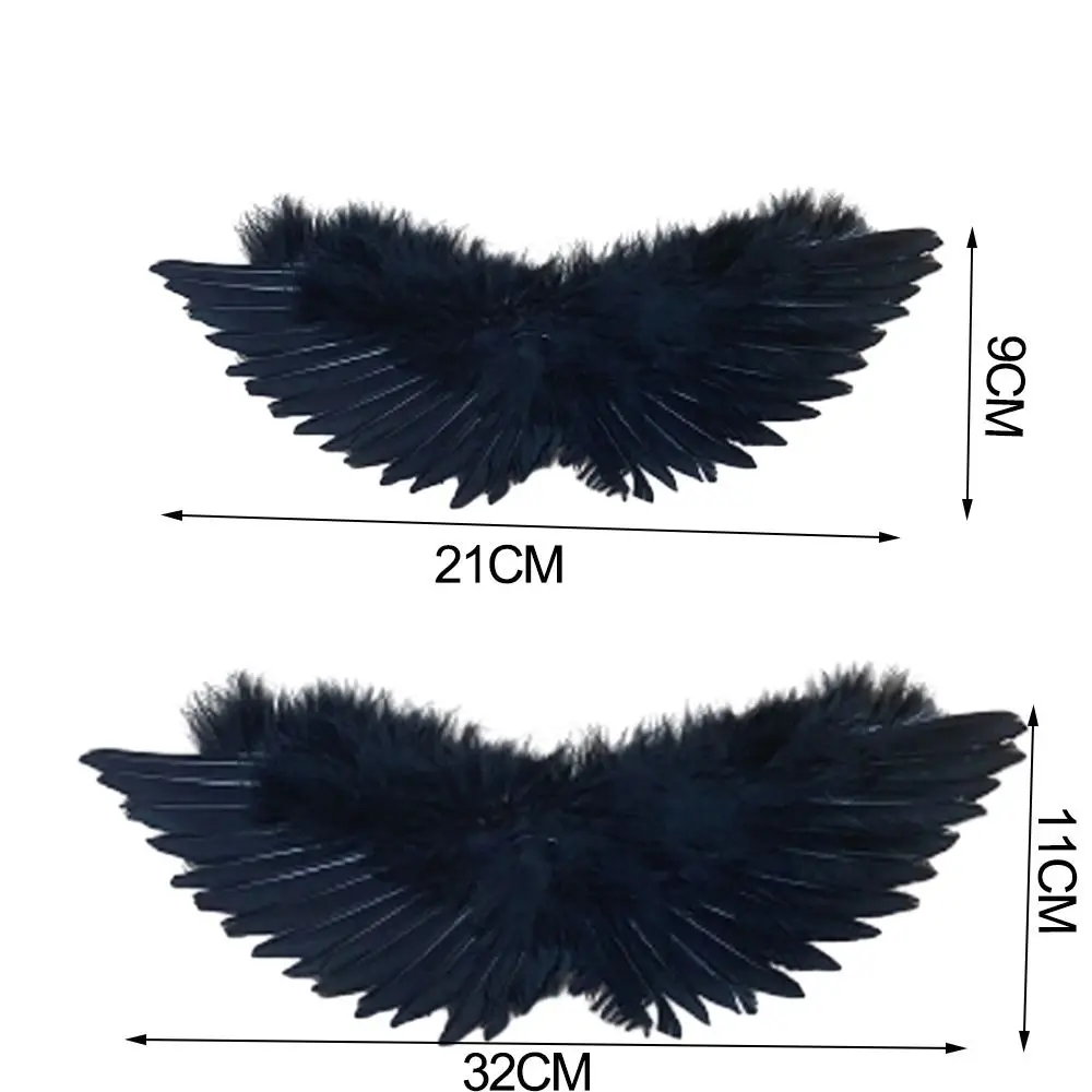 Mini Feather Angel Wing Black Wing Hanging Ornament Photo Props Performance Show DIY Costume