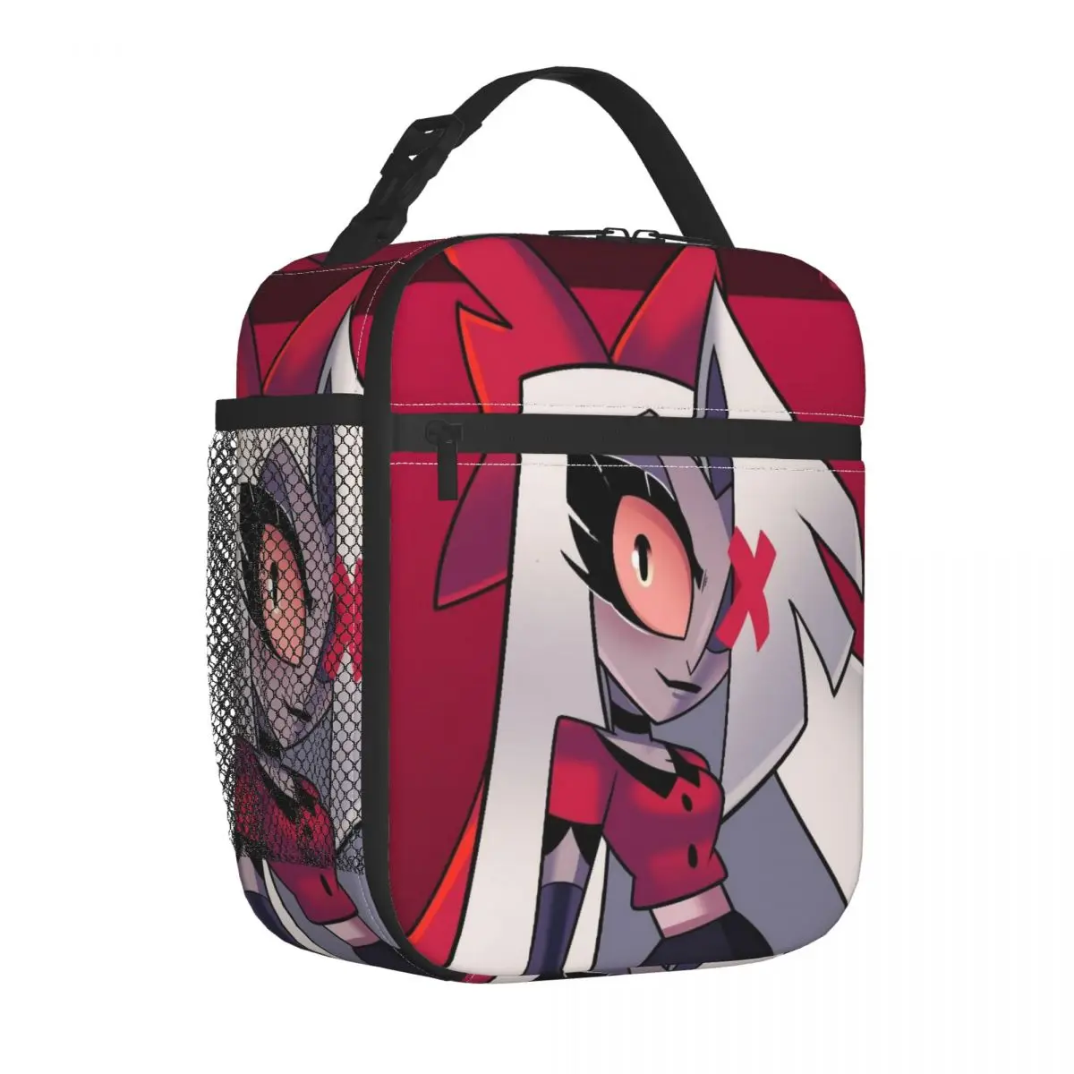 Cartoon Hazbins Hotels Vaggie Thermal Insulated Lunch Bag for School Portable Bento Box Cooler Thermal Lunch Box
