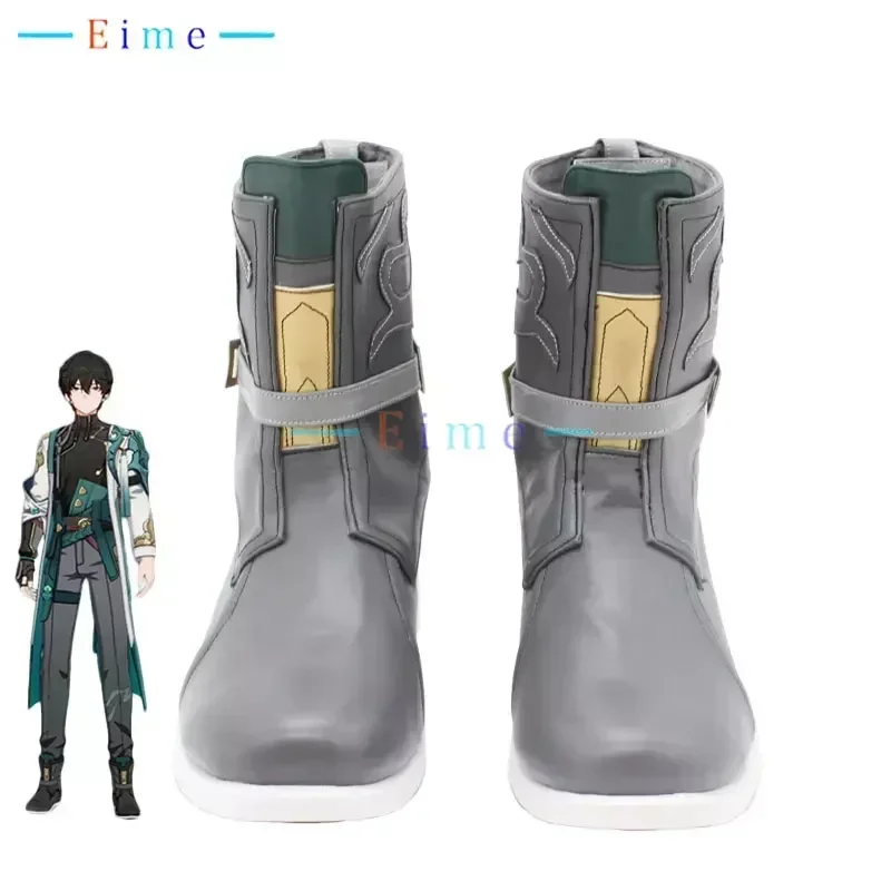 

Game Honkai Star Rail Danheng Cosplay Shoes PU Leather Shoes Halloween Boots Dan Heng Cosplay Props Custom Made