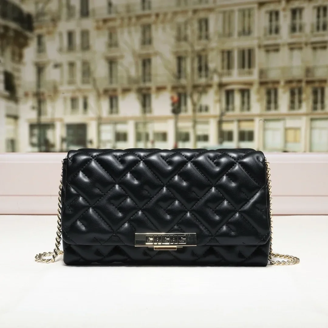 

2025 New Elegant Classic Women's Leather Shoulder Bag Messenger Crossbody Famous Designer Luxury Brand