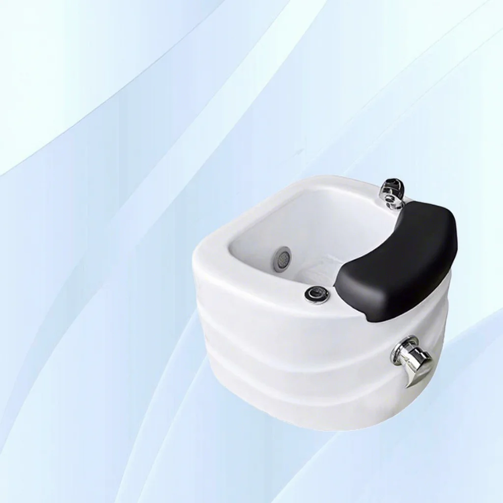 Multi-functional Acrylic Foot Bath Basin with Colorful Lights Massage Pedicure & Surfing Features
