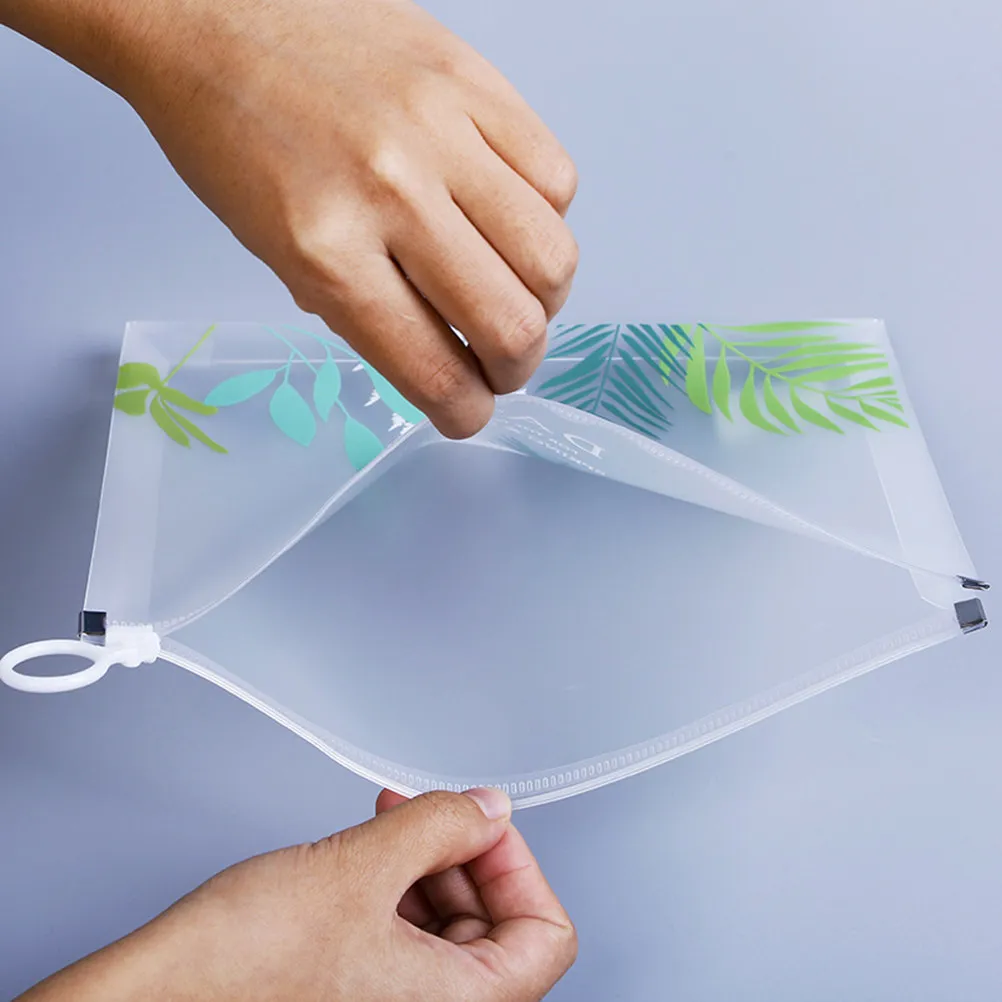 

Набор из 4 водонепроницаемых и маслостойких папок-файлов на молнии из полипропилена для офиса, школы, бизнеса, документов и журналов