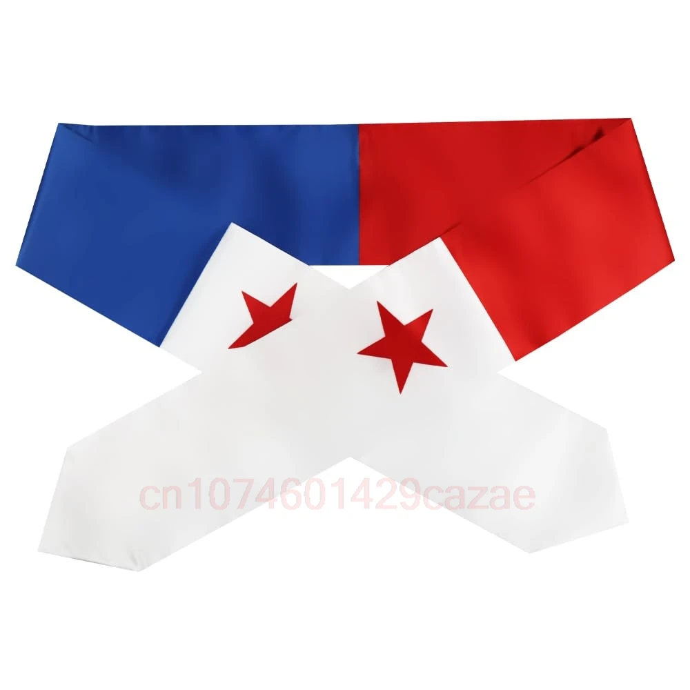 Dupla Face Bandeira Do Panamá, Sash Graduação, Roubou Lenço para Estudo A Bordo, Classe Internacional De 2024, 180x15cm