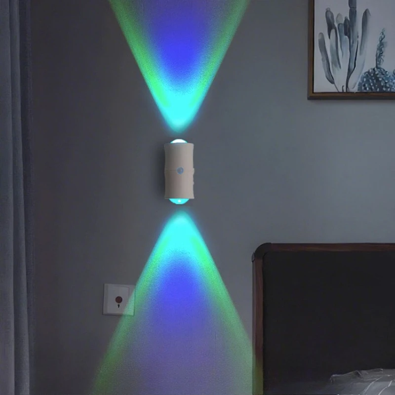 متعدد الألوان RGB ضوء الليل الحديثة الأشعة تحت الحمراء التعريفي أضواء غرفة نوم داخلية الممر ليلة مصباح شحن مصابيح الديكور